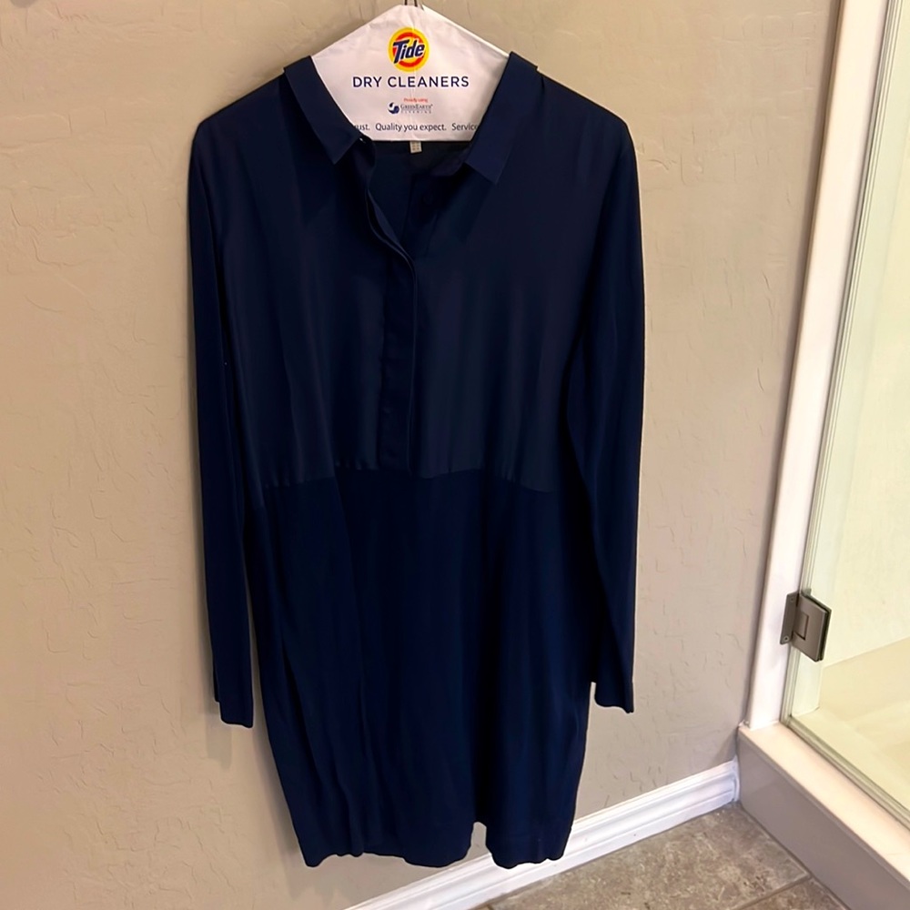 Hobbs London NWOT Blue long-sleeve dress